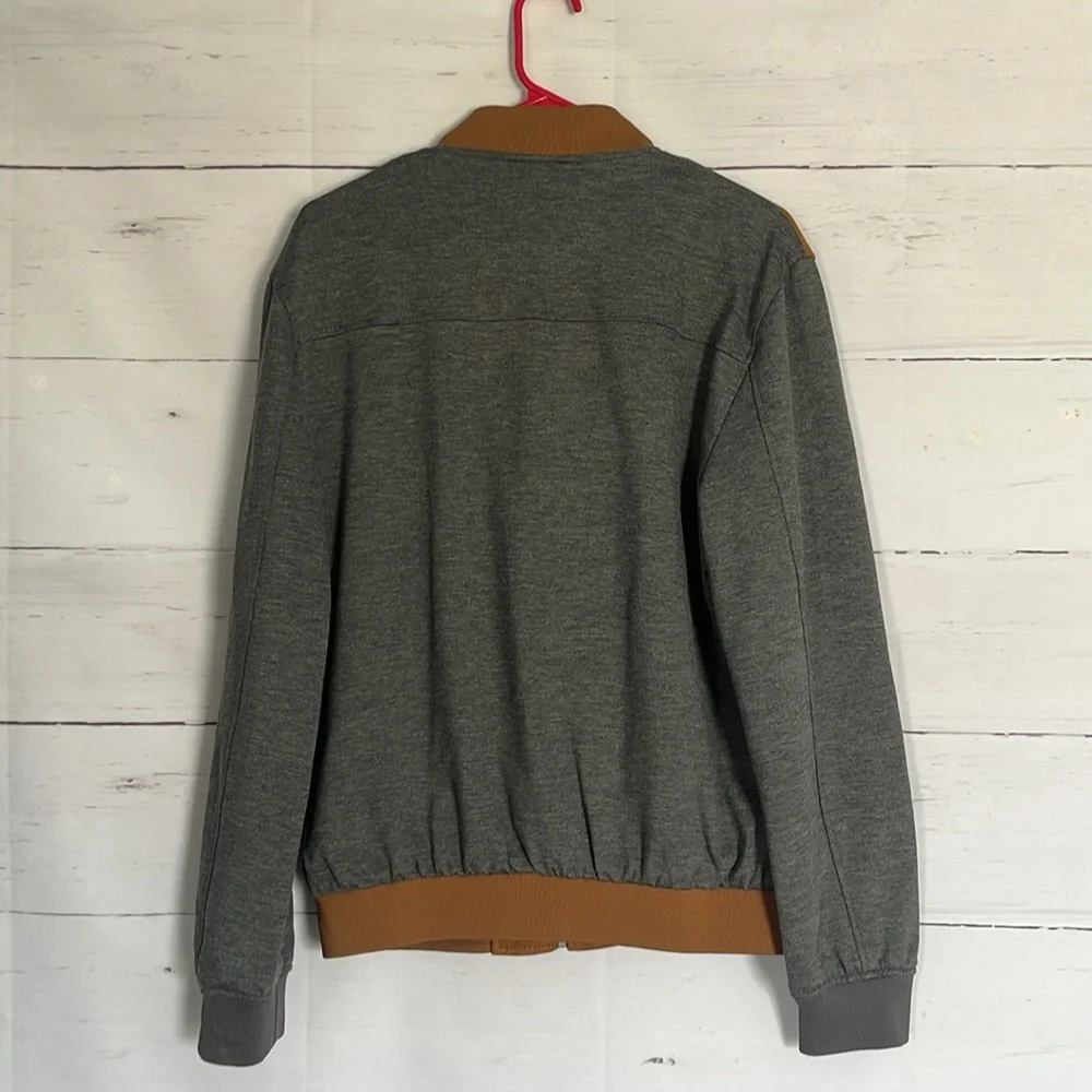 Gray and Brown Zara Suede Front Jacket Men's Med - Picture 8 of 9